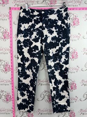 Banana Republic Stretch Pants - Girls -Navy & White Floral abstract pattern